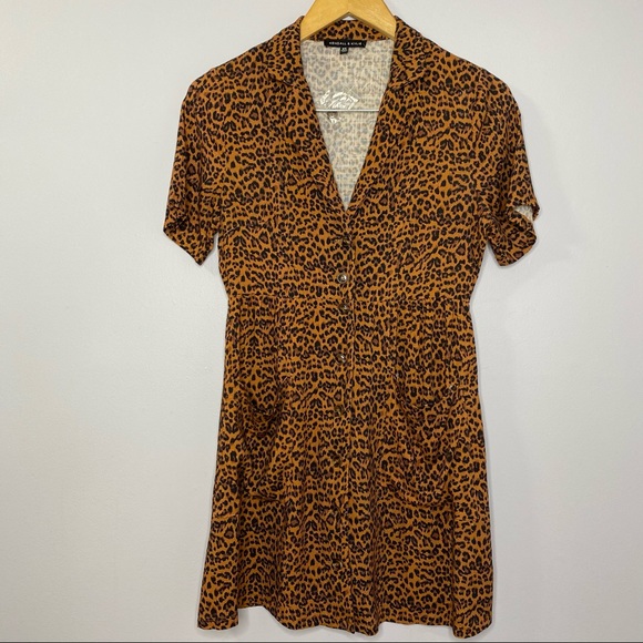 Kendall & Kylie Animal Print Button Front Dress - Picture 3 of 9